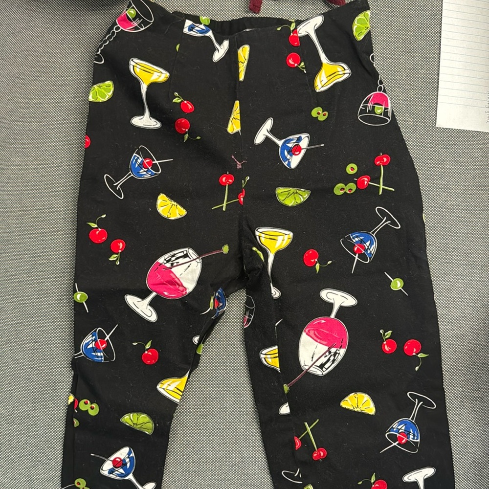 Vintage martini capri pants size small